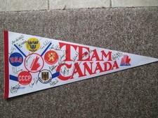 1984 Team Sweden SIGNED Canada Cup Pennant