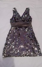 short gray shiny dress By forever 21. 