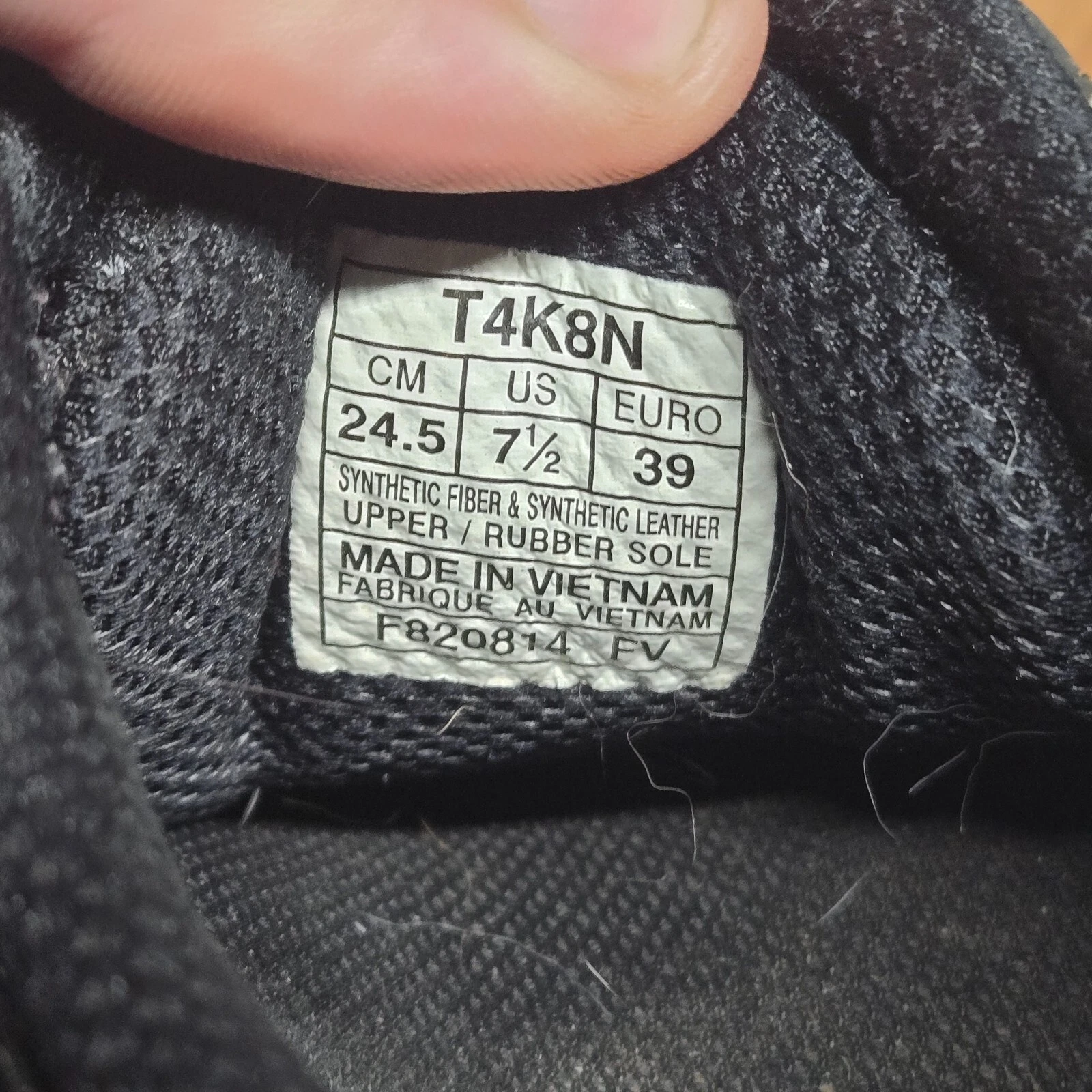 Scarpe Asics Gel Excite 4 nere sneakers donna 7 5 maglia bassa running comode