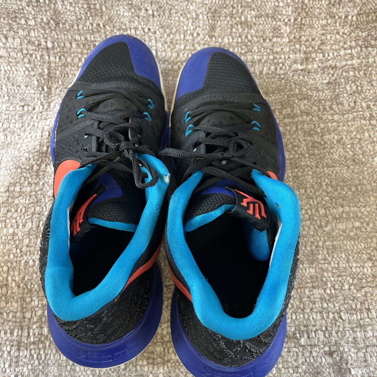 Nike Kyrie 3 Kyrache Light Black Orange Size 13 Sneakers