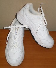Vintage 2003 L.A. GEAR White Leather Athletic Running Exercise Lace Up Sneaker 8