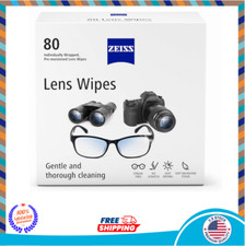 ZEISS Pre-Moistened Lens Cleaning Wipes, 80 Count