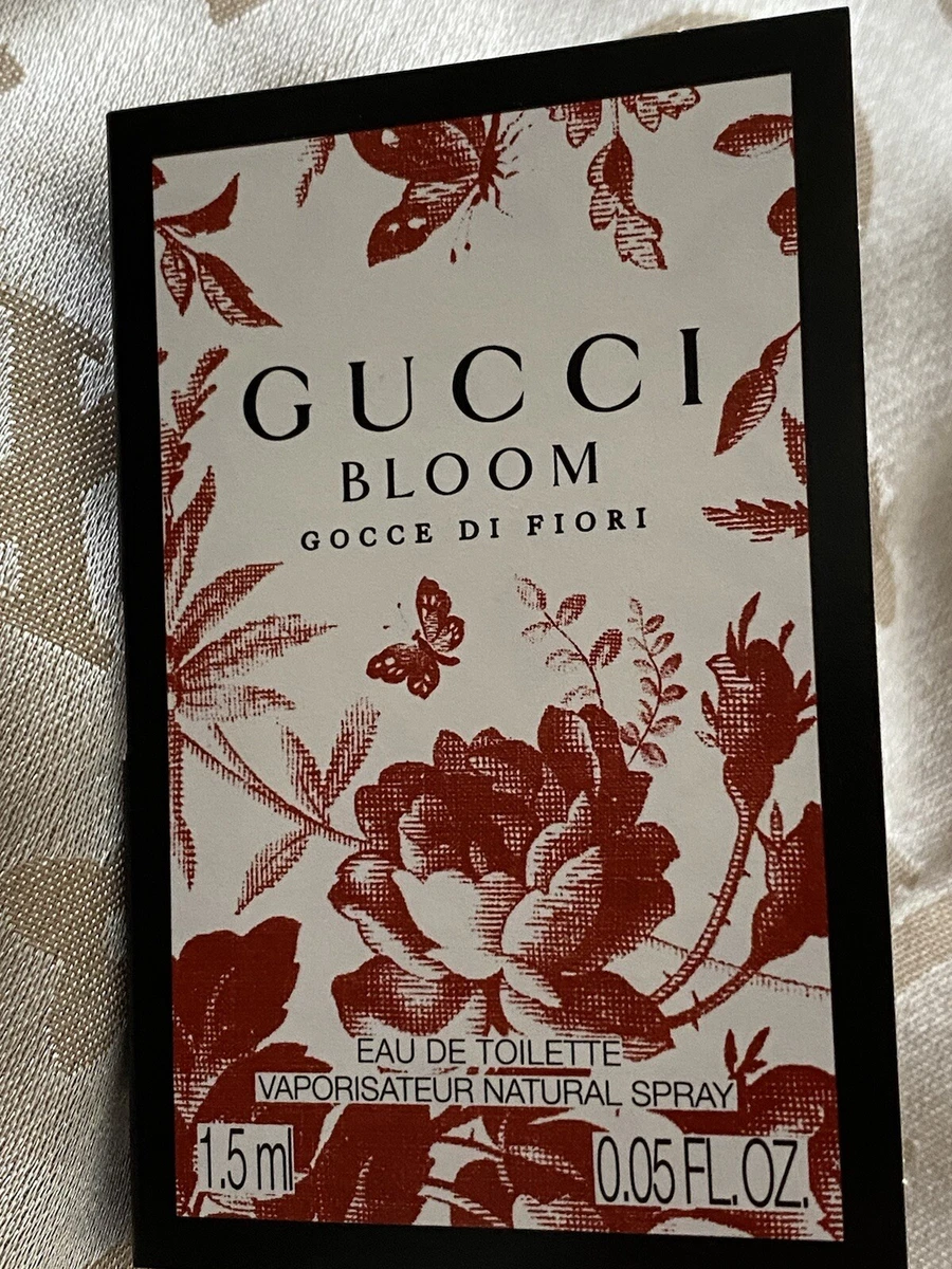 NEW GUCCI BLOOM GOCCE DI FIORI PERFUME SAMPLE EDT 1.5ML eBay