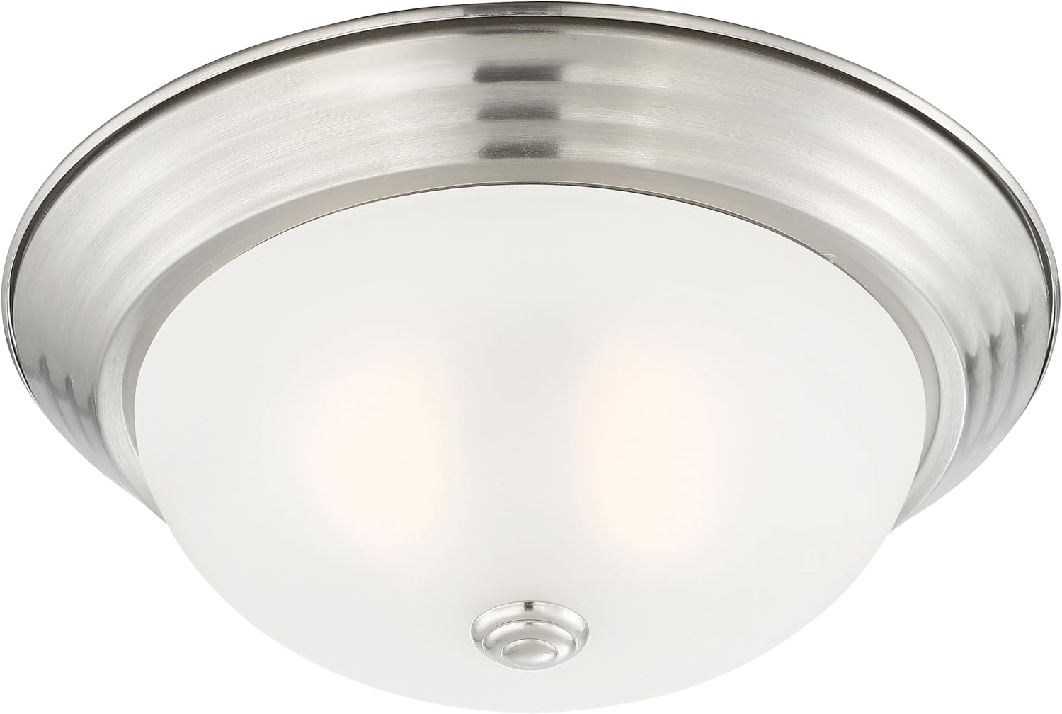 2-Light Flush Mount Ceiling Light, 11 Inch Lighting Fixture for Kitchen, Bedroom