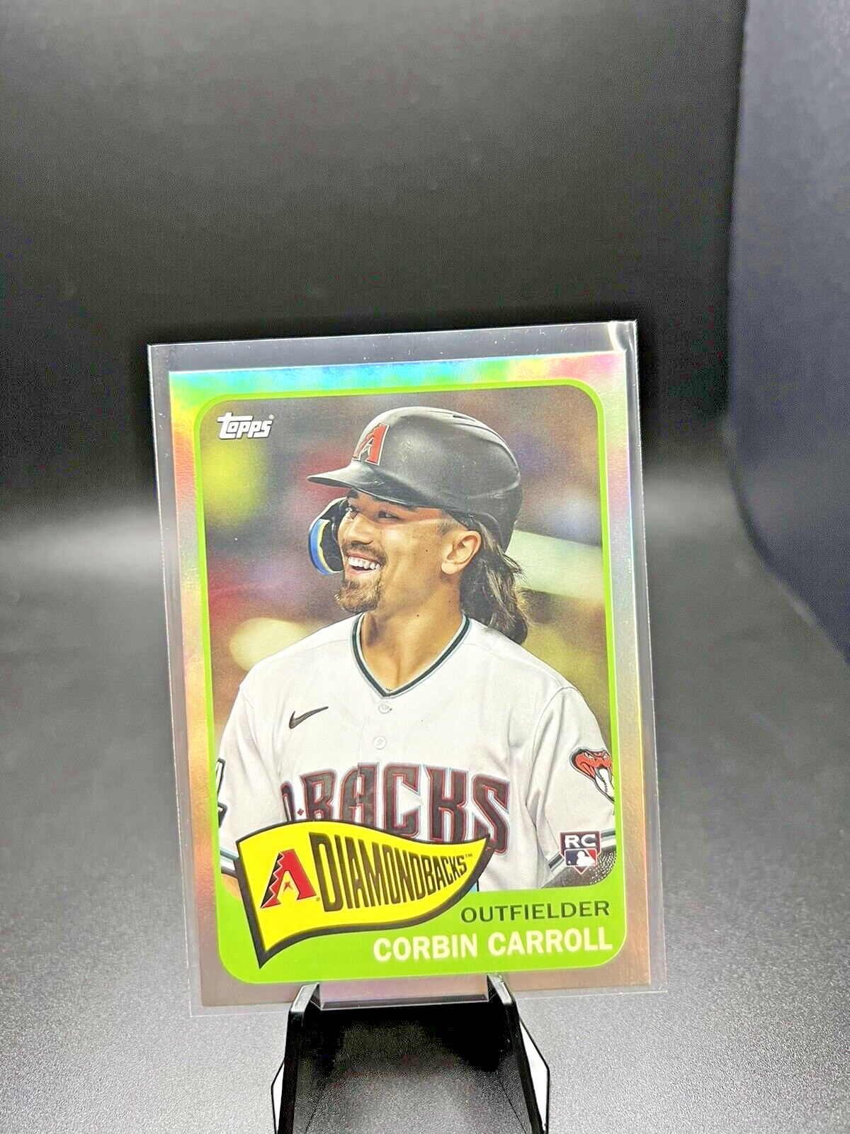 2023 Topps Archives Corbin Carroll RC Rainbow Foil /199 Diamondbacks #180