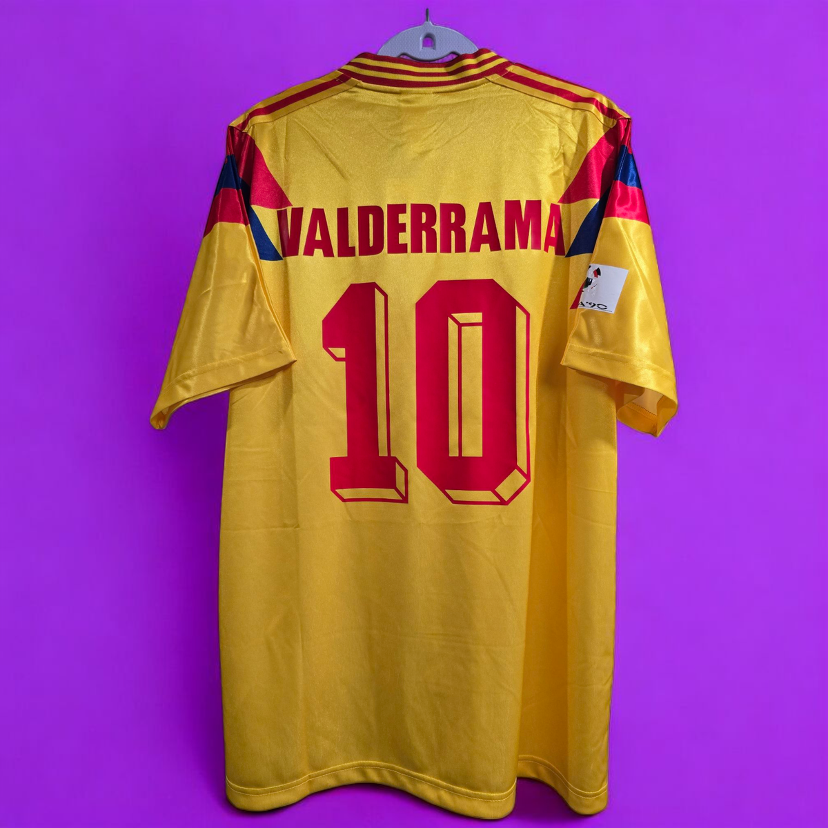 COLOMBIA HOME World Cup 90 - JERSEY RETRO- VALDERRAMA 10 - 2XL