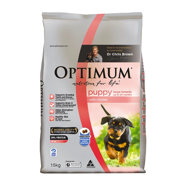 Optimum puppy food shop 15kg