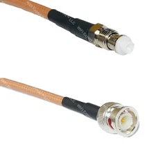 RG400 FME FEMALE to BNC MALE RF Cable FAST-SHIP LOT