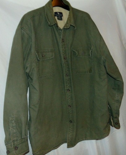 Mens MOOSE CREEK Green Duck Canvas 