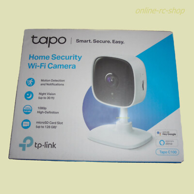 TP-Link Tapo C100 Home Security WLAN WIFI Kamera 2-Wege-Audio Nachtsicht