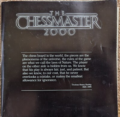 The Chessmaster 2000 Commodore 64/128 Amiga Game Disks Tested/Works Packaging.