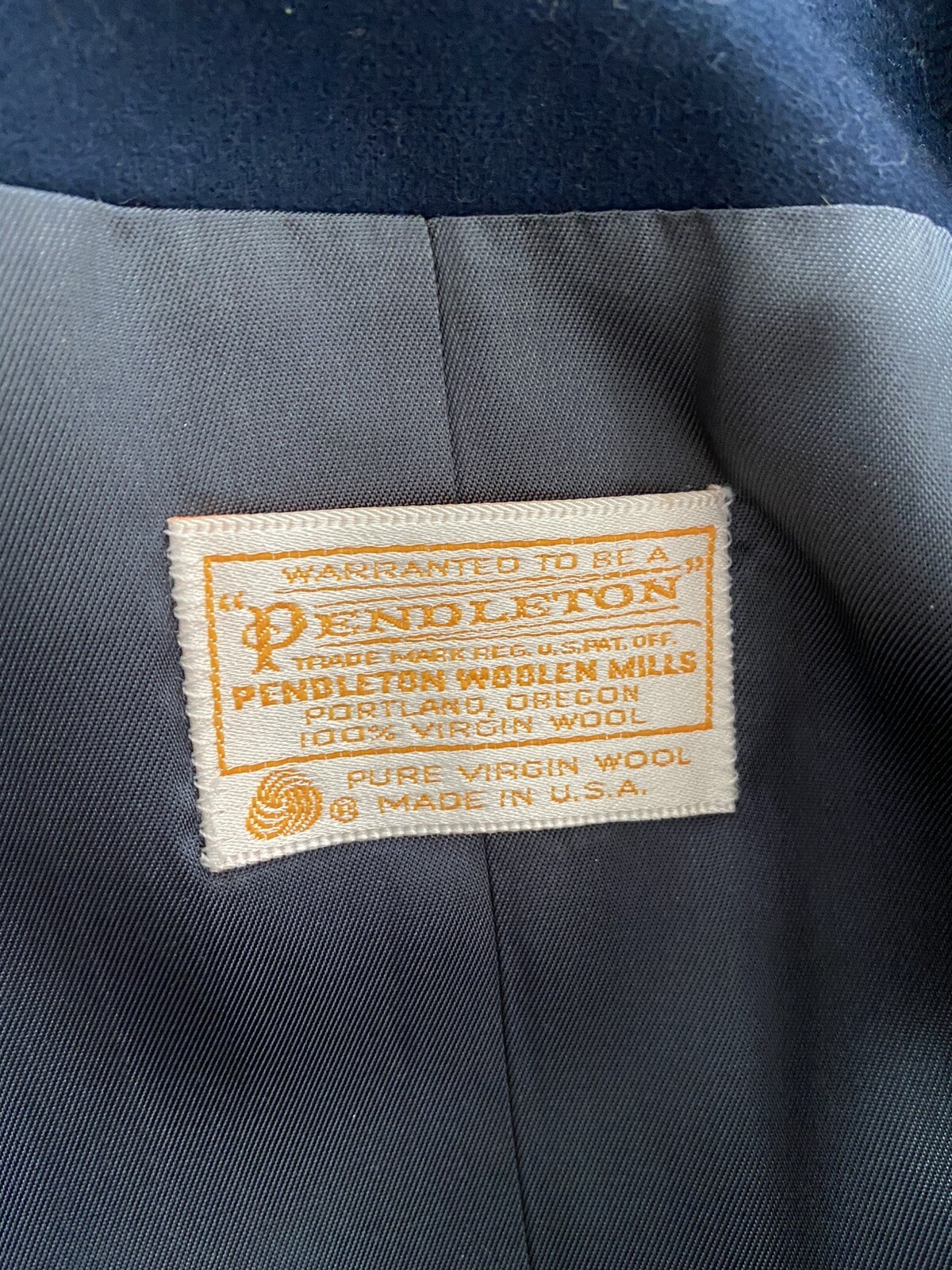 PENDLETON Womens Virgin Wool Jacket Navy Single B… - image 5