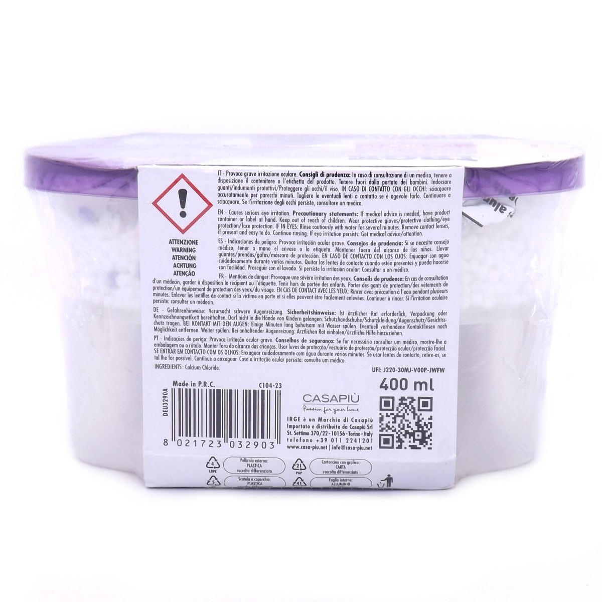 SET 3 Vaschette 400 Ml Assorbi Umidità Anti Odore Deumidificatore Sali Per Bagno Cucina Camper Caravan Roulotte Ripostiglio Dispensa Armadio - INODORE : Amazon.it: Casa E Cucina
