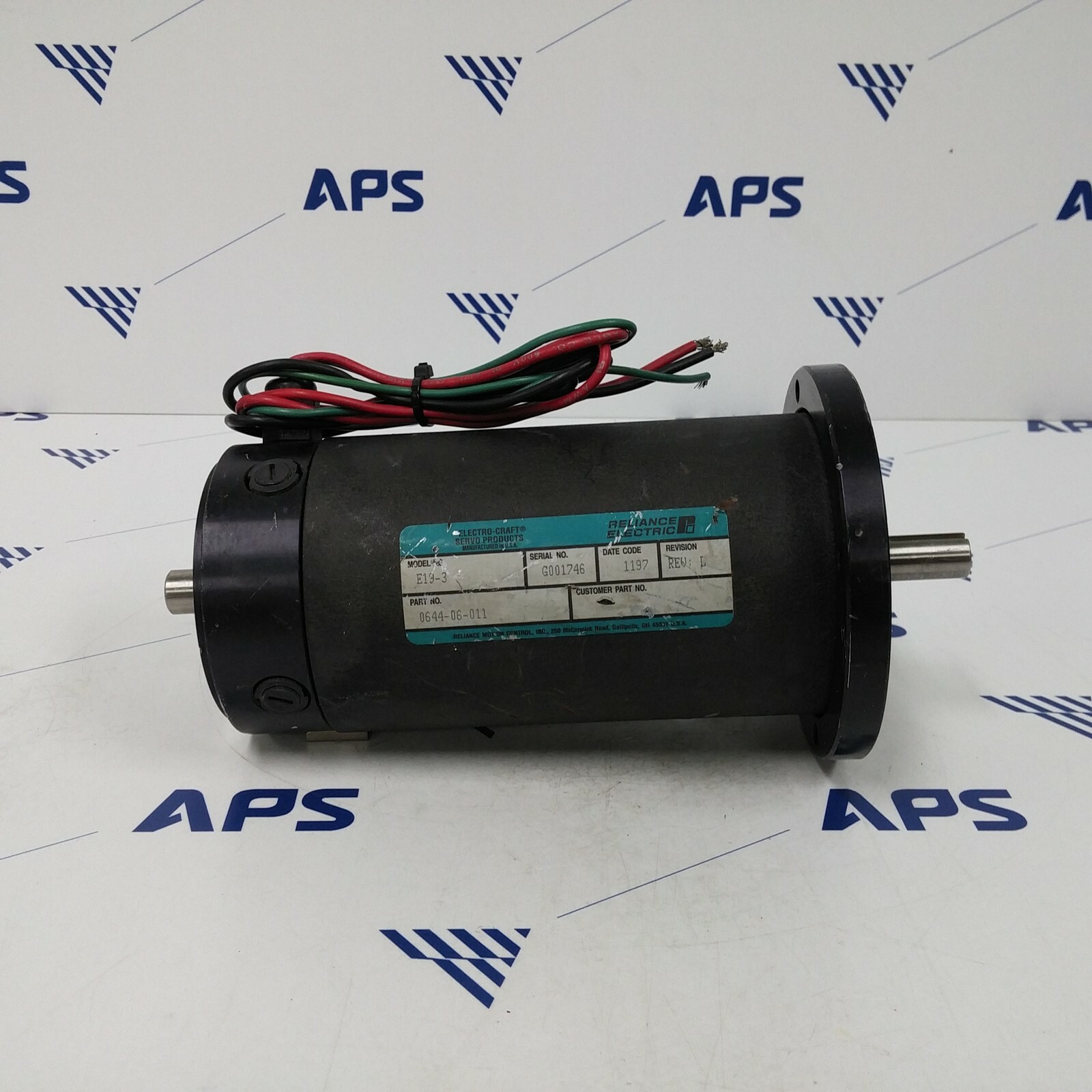 429-0102// ELECTRO CRAFT E19-3 0644-06-011 MOTOR [USED/FAST] | eBay