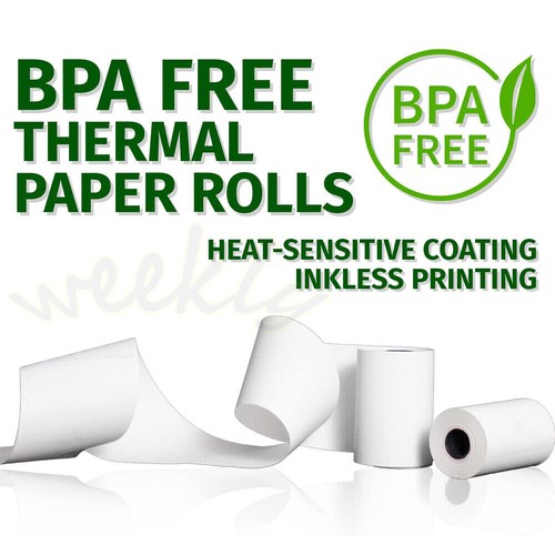 Papel Térmico 3 1/8" x 230' Tarjeta de Crédito Caja Registradora POS Recibo Rollo Libre de BPA - Imagen 2 de 12