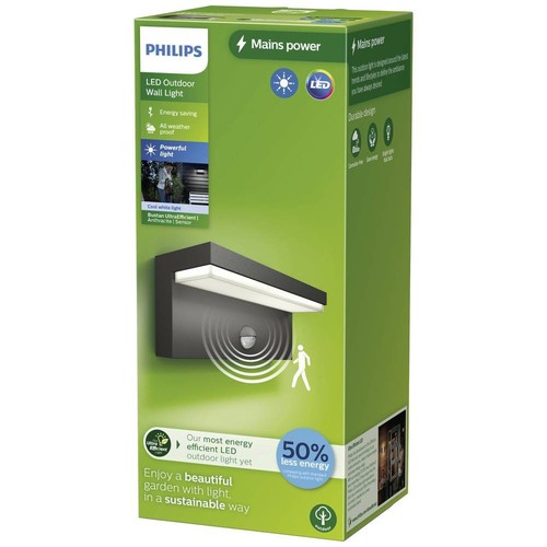 Philips LED Bustan 8720169257412 Lampada LED da parete per esterno con - Foto 2 di 4