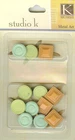 Studio K Round and Square Brads, Embellishments K & COMPANY - NEW, 563575