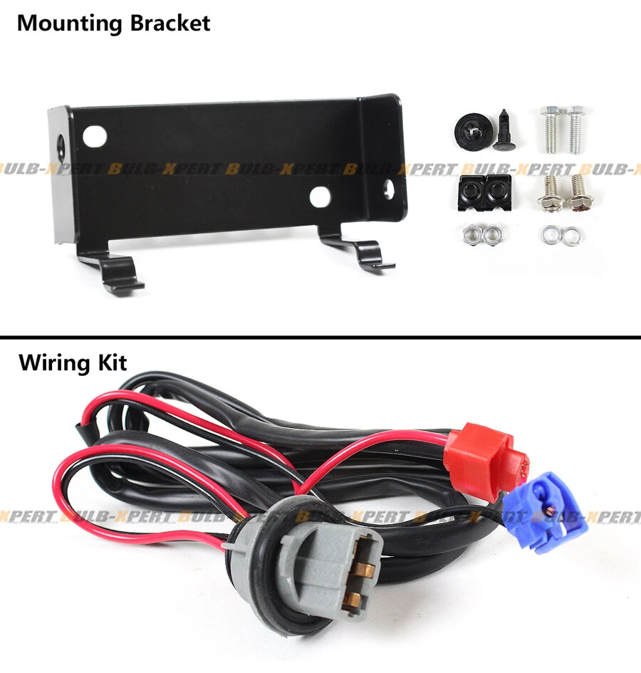 FOR 11-17 SUBARU WRX STi SMOKE REAR BUMPER LED BRAKE LAMP W/ BRACKET+ WIRING KIT - Изображение 3 из 4