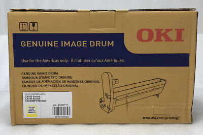 Genuine OKI Yellow Image Drum (43381717) C6100 & C6150 Series, C5550MFP, MC560