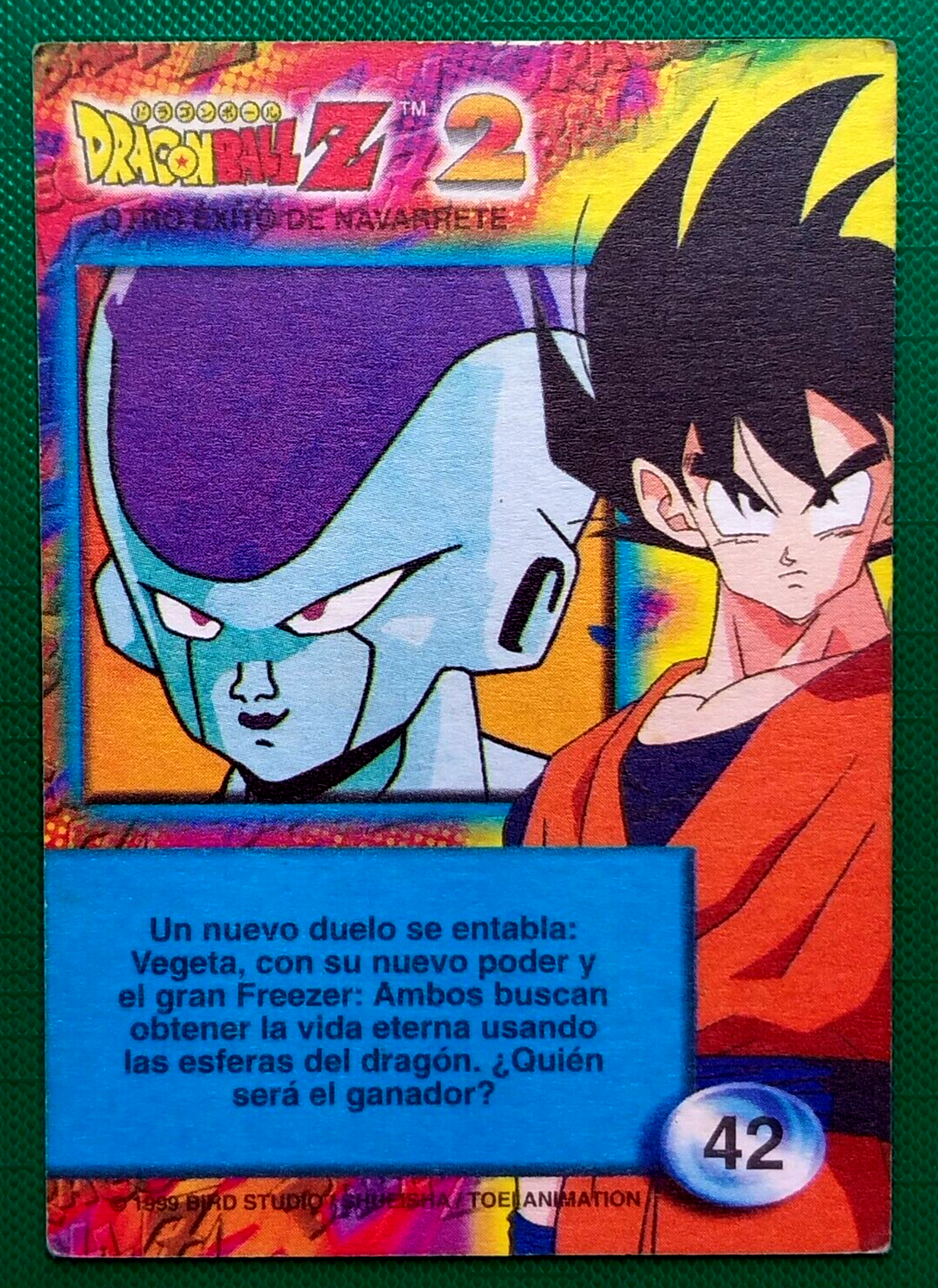 1999 DRAGON BALL Z2 #007 KING VEGETA NAVARRETE PERU Trading Cards TCG