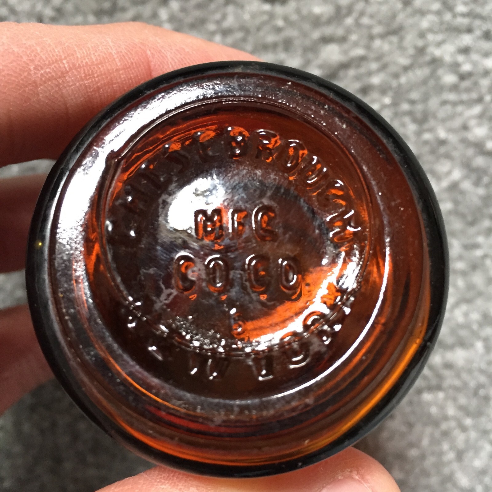 Lot 6 Vintage Old Amber Glass Bottles BELL-ANS Medicine Chesebrouch Mfg NY Jar +