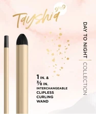 Tayshia by Conair 1" and 3/8" Barrel Size Interchangeable Clipless Curling Wands