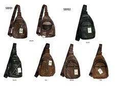 Men's Shoulder Sling Bag Chest Pack - 3 Colors - 2 Designs