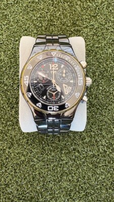 Technomarine Chronometer Black Ceramic Men 40mm Quartz Swiss Watch