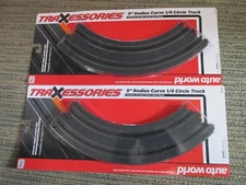 NEW Auto World HO Slot Car 9" Radius Curve Track - 4 Pieces / 2 Cards 00173