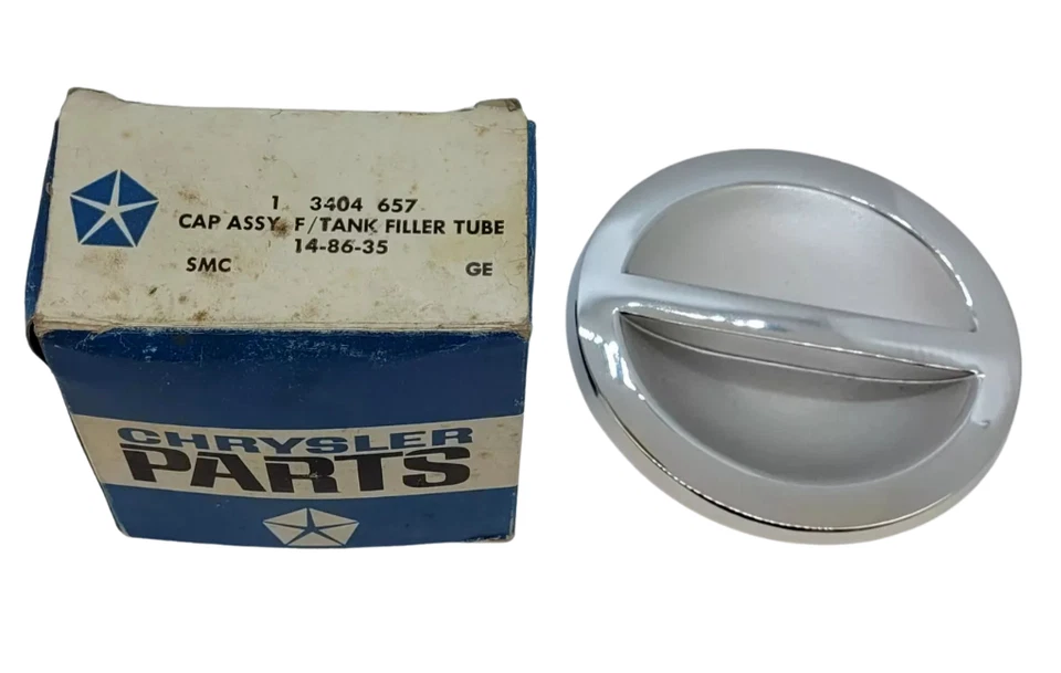 70-72 Dodge Challenger tampa de enchimento de tanque de combustível flip top sem ECS 3404657 NOS. - Imagem 2 de 4