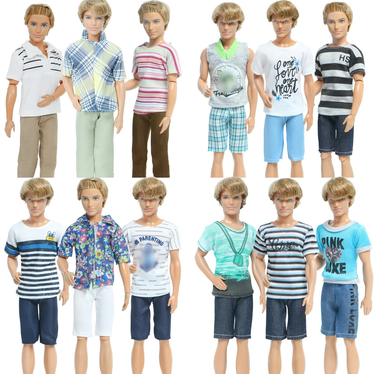 3 Cool Outfits For Ken Doll Model Men Boyfriend Barbie