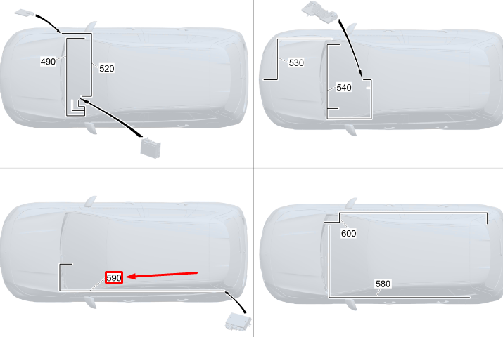 Neu MB GLA H247 Aktiver Parkassistent Kabelbaum RHD A2475404516 Original