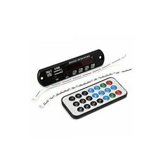7 12V Car Bluetooth USB MP3 WMA Decode Board Panel Audio FM Module with Control