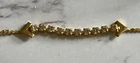 Vintage Costume Fashion Jewelry Gold Tone Rhinestone Bracelet ZA-7