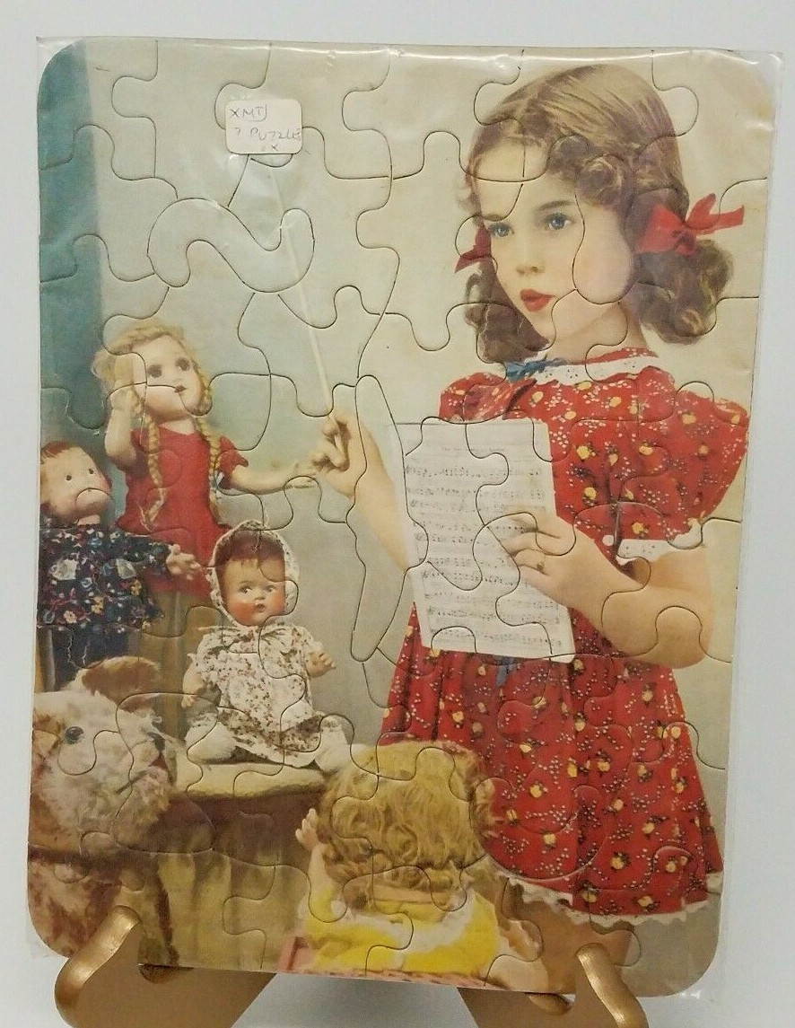vintage an•an no.41 Vintage 2 Perfect Children's Puzzles Jig Saw Type Interlocking No
