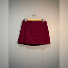 Burgundy J. Crew Mini Skirt Size 10 NWT