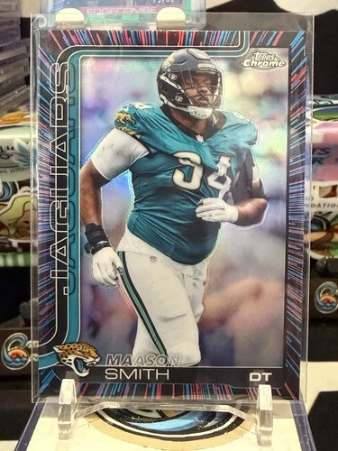 2025 Topps Chrome Football - Maason Smith #140 - Neon Pulse - Jax Jaguars SP TZ
