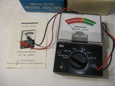 vintage Radio Shack Tandy Micronta 1.5V - 22.5V battery tester 22-030A with box