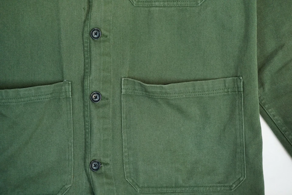 Chaqueta de trabajo estilo tareas de algodón verde Roots para hombre talla L Foto 2 de 4
