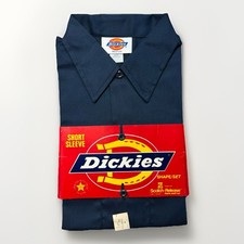 Vintage Dickies Work Shirt Mens M NOS Short Sleeve Unworn NWT Workwear 70s