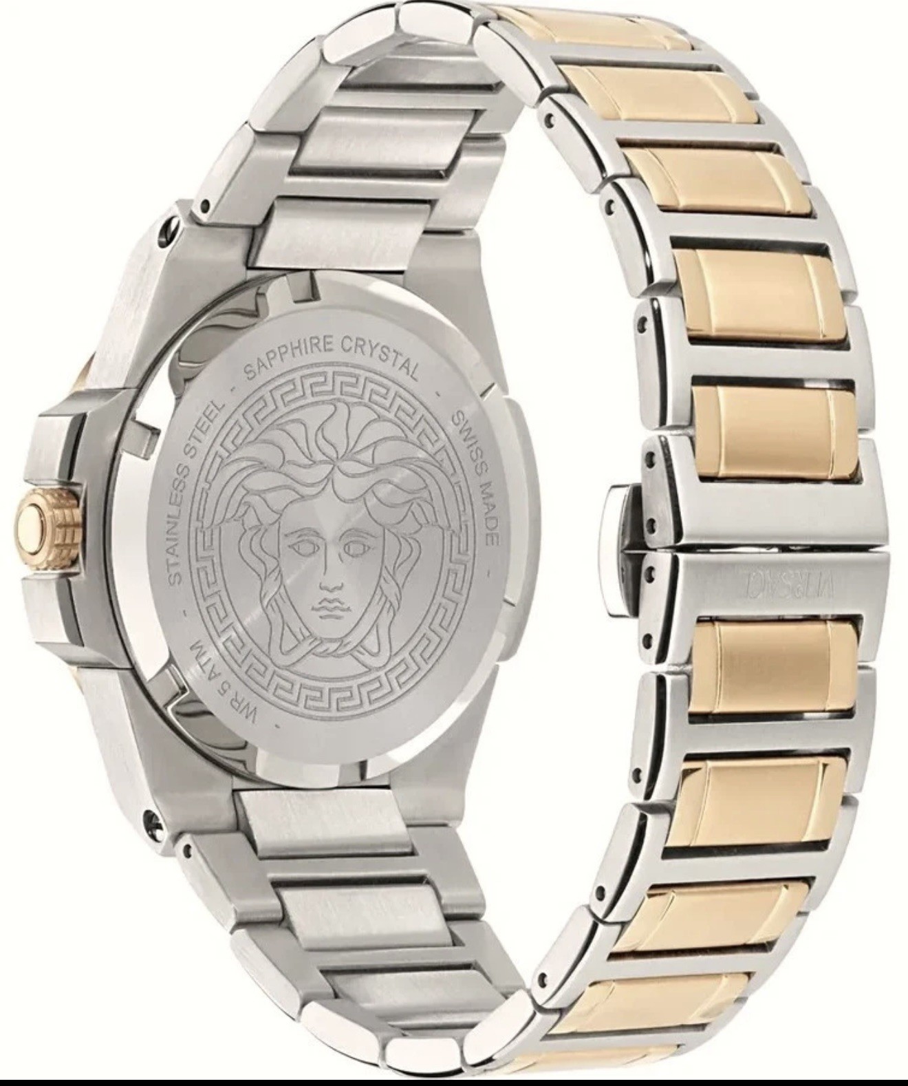 Versace VE8D00424 Hera white silver rose gold Stainless Steel Women's Watch NEW thumbnail 3