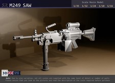 M249 SAW - 1/35, 1/32, 1/24, 1/18, 1/16 resin model