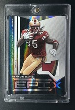2010 Panini Epix Vernon Davis Jerseys Prime /50 Four Color Game Used Patch HOF