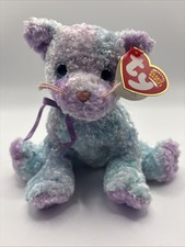 Ty Beanie Baby - JAZ the Pastel Ty-Dyed Kitty Cat 6" MWMTs Stuffed Animal Toy