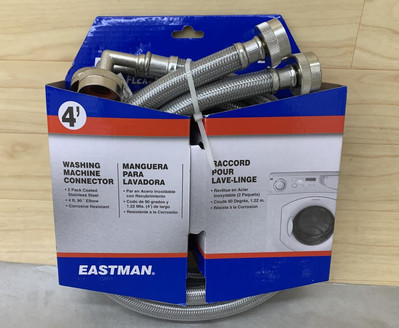 #ad #ad 2pk Eastman 3 4 FHT X 3 4 FHT X 4ft PVC Braided Coated Washing Machine Hose $34.99