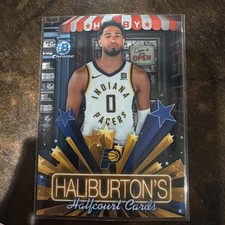 Topps Bowman Chrome 2025-26 Tyrese Haliburton Hobby Stars HS-6 Pacers NBA
