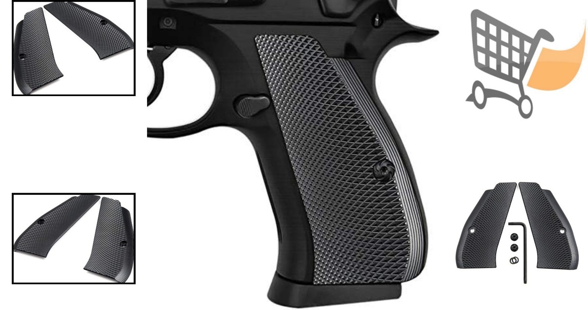 Aluminum Gun Grip Fits CZ 75 85 Compact P-01 P100 C100 T100 PCR