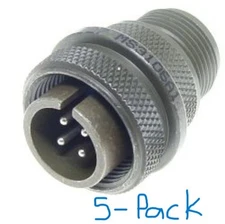 (5-Pack) Amphenol MS3106A14S-2P Circular Connector Plug SIZE 14S, 4 POS, 1 PORT
