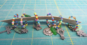 Round Wine Glass Charm Rings Set Of 6. Handmade Nature Themed