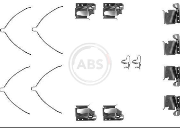 ZubehöRsatz Scheibenbremsbelag A.B.S. 1268Q FüR Toyota Celica MR2 2 16V SW20_-image